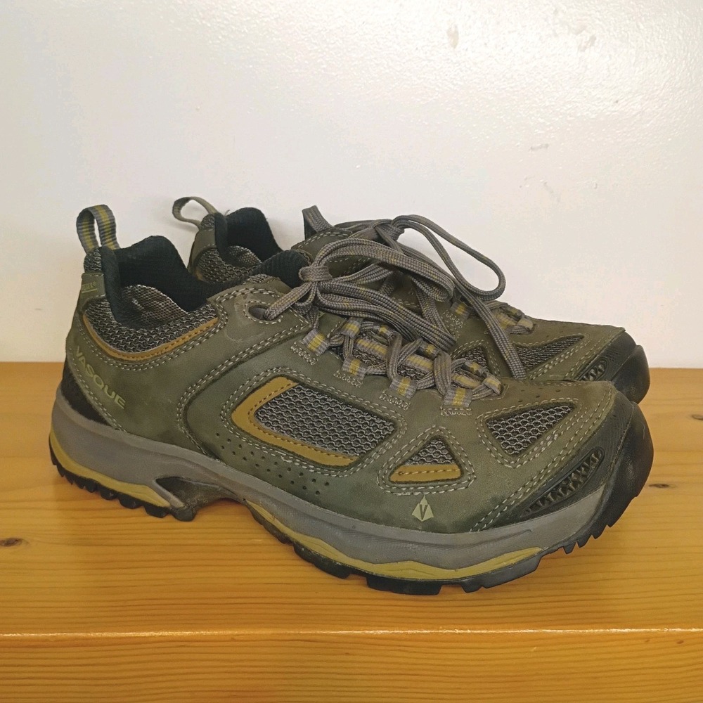 VASQUE Breeze III Low GORE-TEX Hiking Shoes Green 7196M Size 8 M Trail Vibram